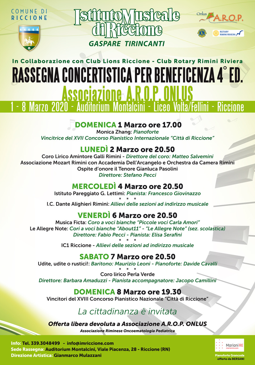 IV rassegna Concertistica a scopo benefico